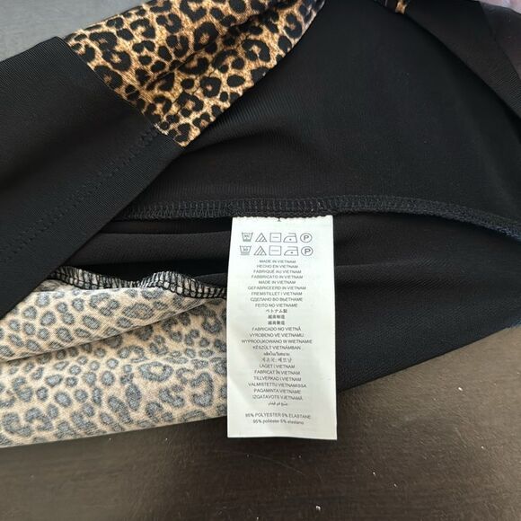 Michael Kors Mix Leopard Print Short Sleeve Dress NEW $89 - Picture 4 of 5